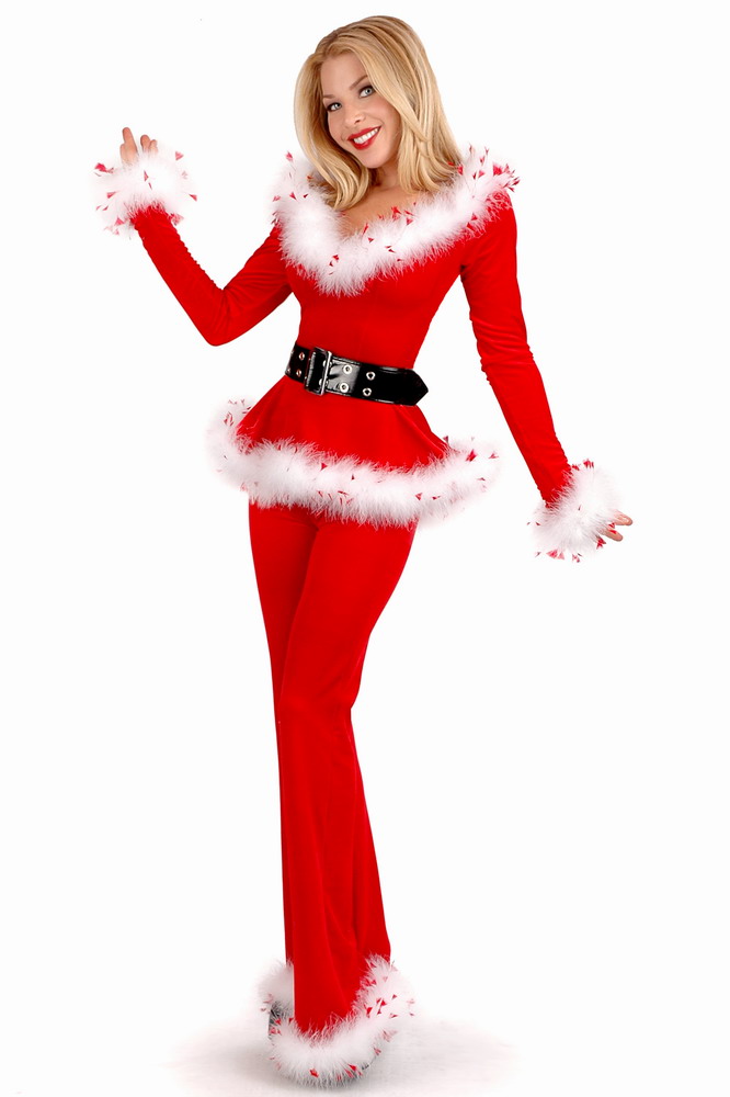 Christmas Costumes Off Shoulder Winter Suit - Click Image to Close